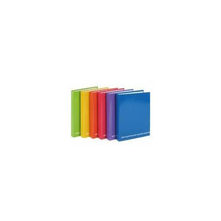Cartella 4 anelli tondi diam 30mm 31x22 Happy Color 6 Colori Assortiti